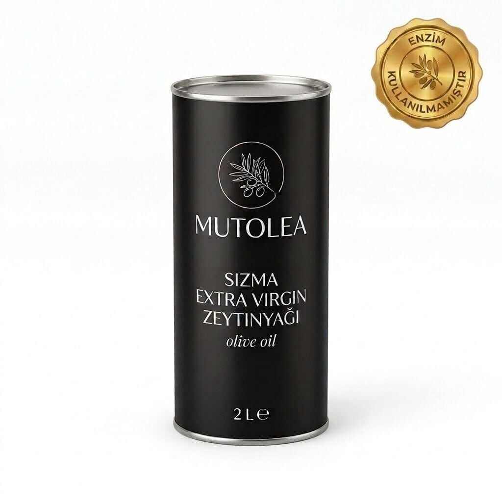 MUTOLEA Extra Virgin Sızma Doğal Zeytinyağı Teneke - 2L