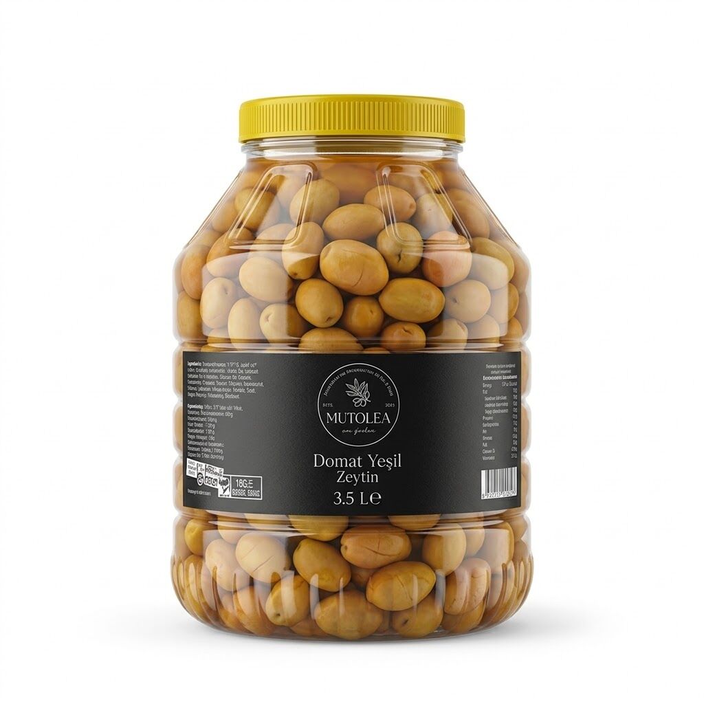 El Yapımı Domat Yeşil Zeytin - 3,5Kg