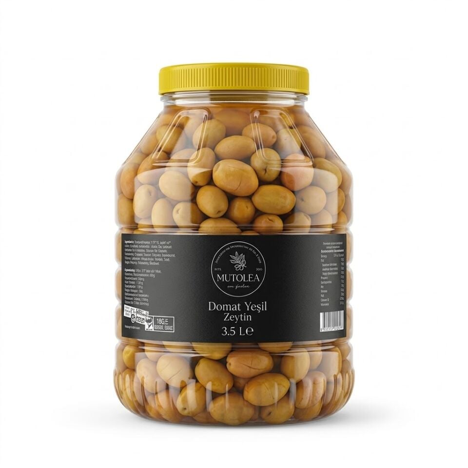 El Yapımı Domat Yeşil Zeytin - 3,5Kg