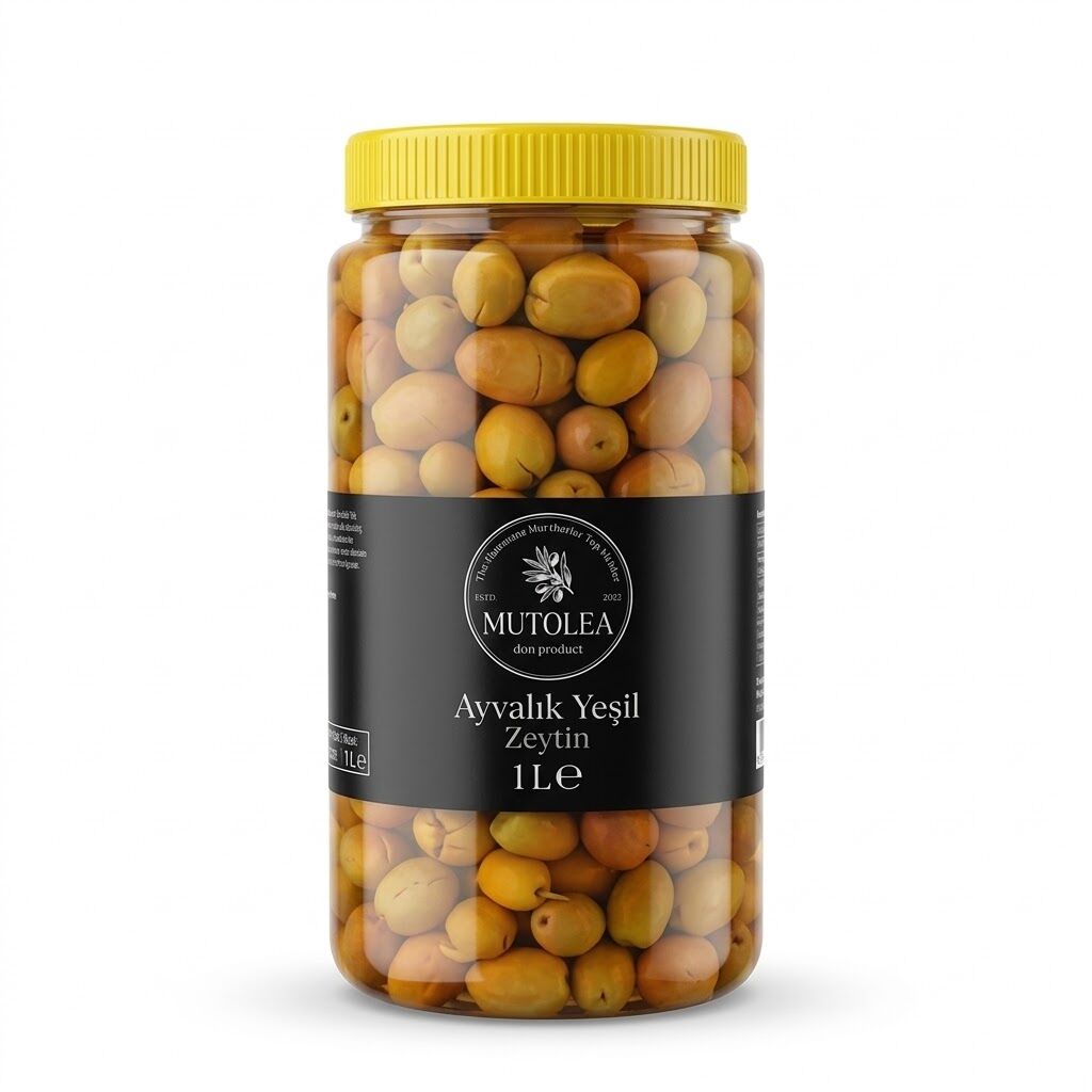 El Yapımı Ayvalık Yeşil Zeytin - 1Kg