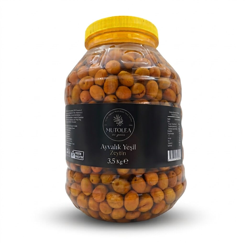 El Yapımı Ayvalık Yeşil Zeytin - 3,5Kg