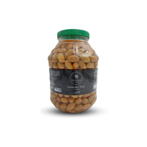 El Yapımı Kalamata Yeşil Zeytin - 3,5Kg