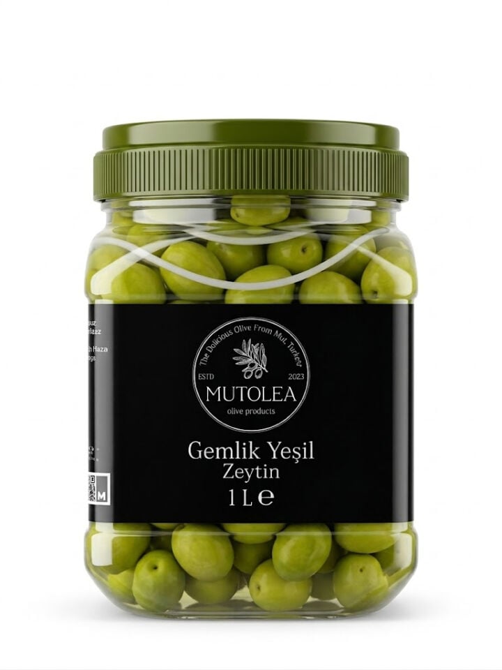 El Yapımı Gemlik Yeşil Zeytin - 1Kg YENİ SEZON
