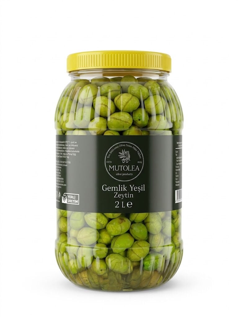 El Yapımı Gemlik Yeşil Zeytin - 2Kg YENİ SEZON