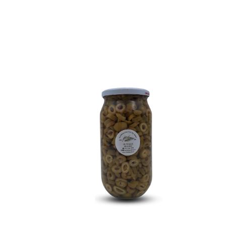 El Yapımı Yeşil Dilimli Zeytin - 500gr