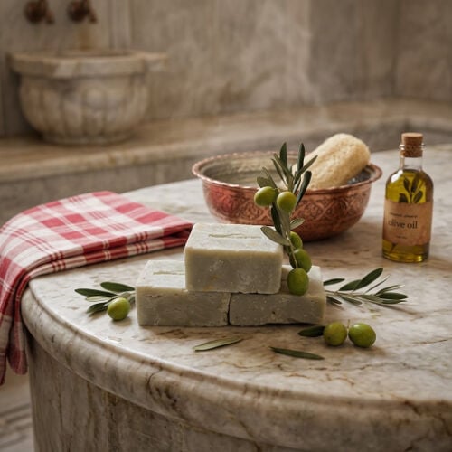 El Yapımı Doğal Hamam Kalıp Sabunu