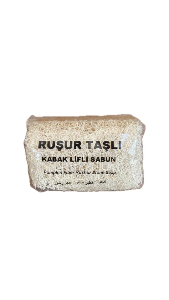 Doğal Peeling Etkili Rüşür Taşlı Kabak Lifli Sabun