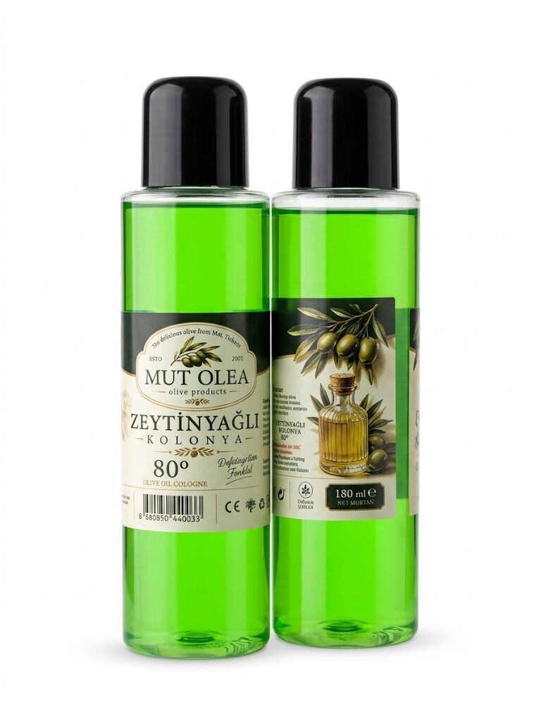 MUTOLEA Gliserinli Zeytinyağlı Kolonya - 80° (180 ml)