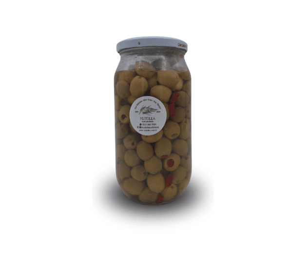Biber Dolgulu Yeşil Zeytin 500 gram